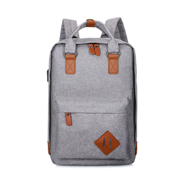 2019 Wholesale Custom Canvas Outdoor Vintage  Backpack Men School Bag Waterproof